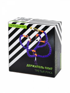 Третья рука для пайки с лупой 4 руки Помощник PM-INP23